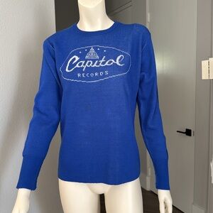 Vintage Capitol Records 1970s
Promotional Blue Sweater L Unisex